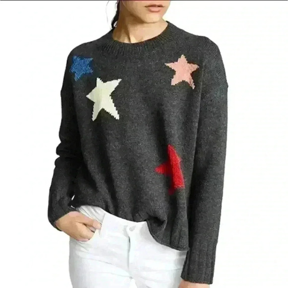 Madewell Starry Night Pullover Sweater 100% Merino Wool Sz XXS - Picture 6 of 7